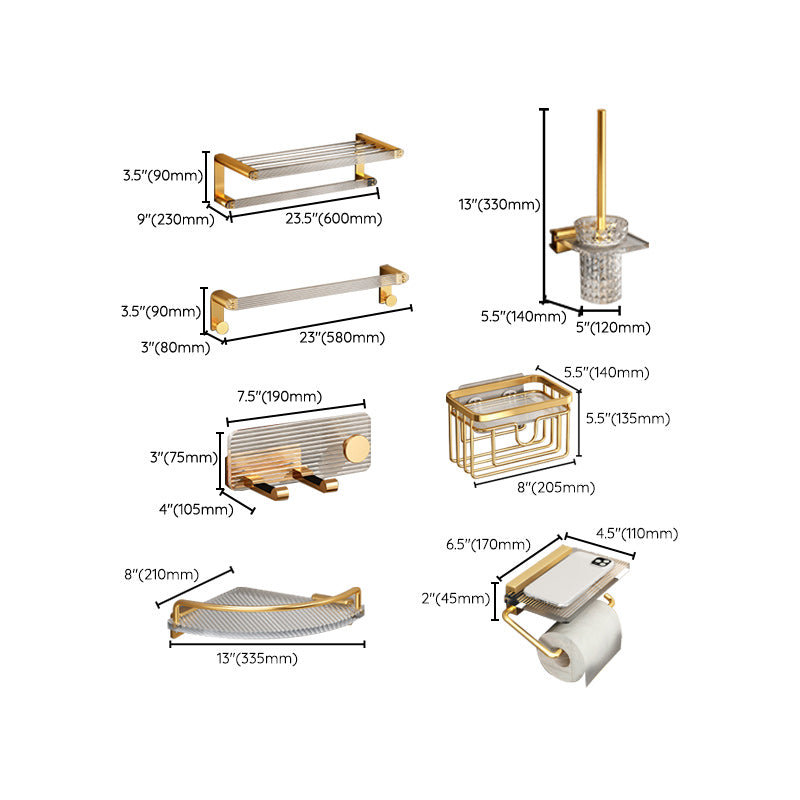 Avtoit | Plastic Modern Bathroom Accessories Hardware Set with Bathroom Shelf