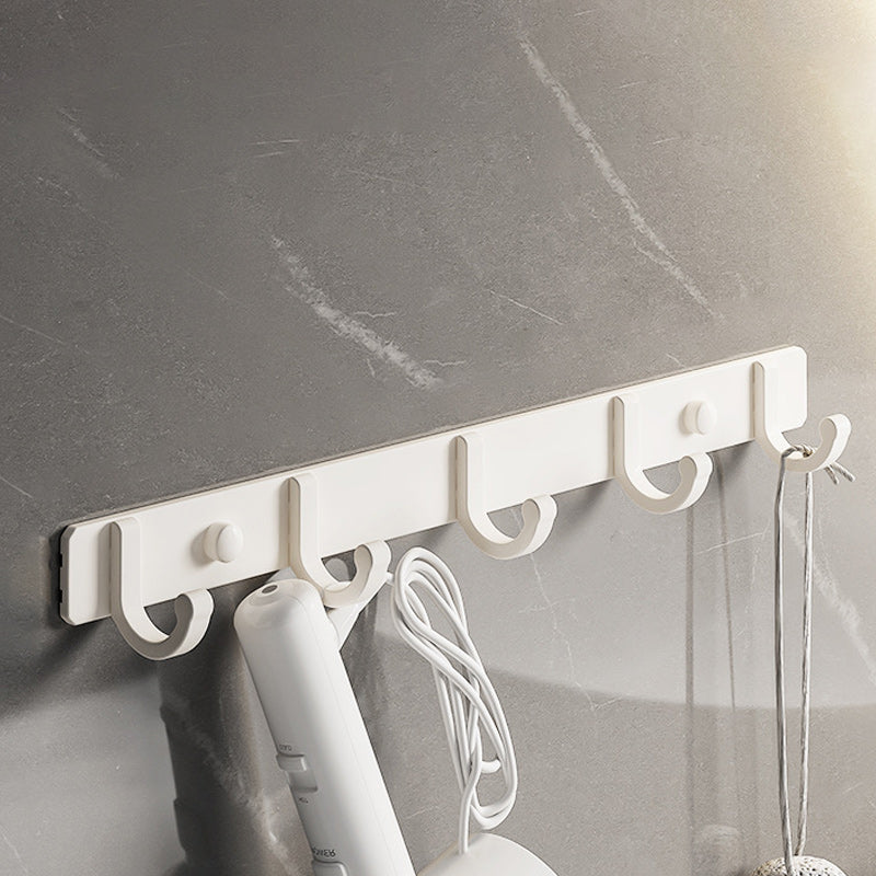 Avtoit | Modern bathroom accessory set in white with bath shelf/towel bar/bath towel hooks