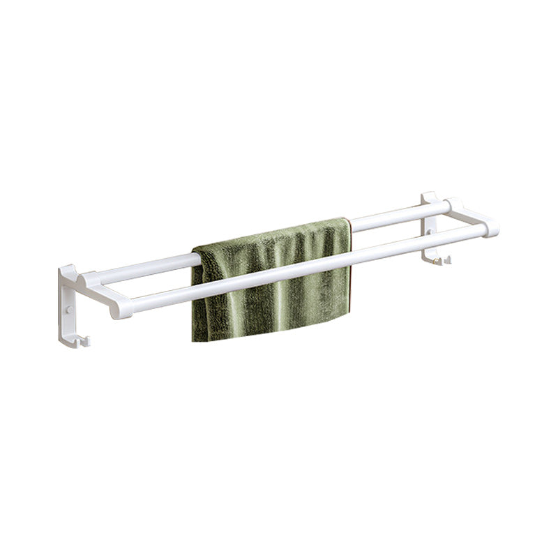 Avtoit | Modern bathroom accessory set in white with bath shelf/towel bar/bath towel hooks