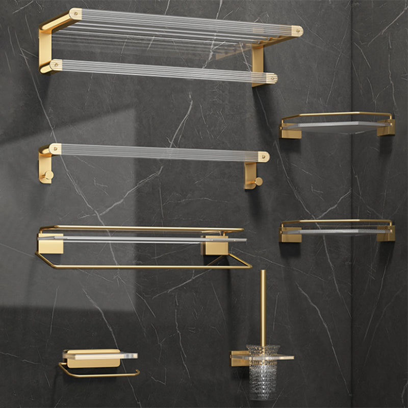 Avtoit | Modern Bathroom Accessory Set Bathroom Shelf Gold Towel Holder Bathroom Hardware Set