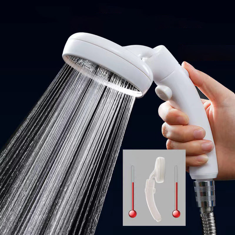 Avtoit | Plastic Handheld Showerhead White Standard Spray Round Wall-mounted Swivel Showerhead