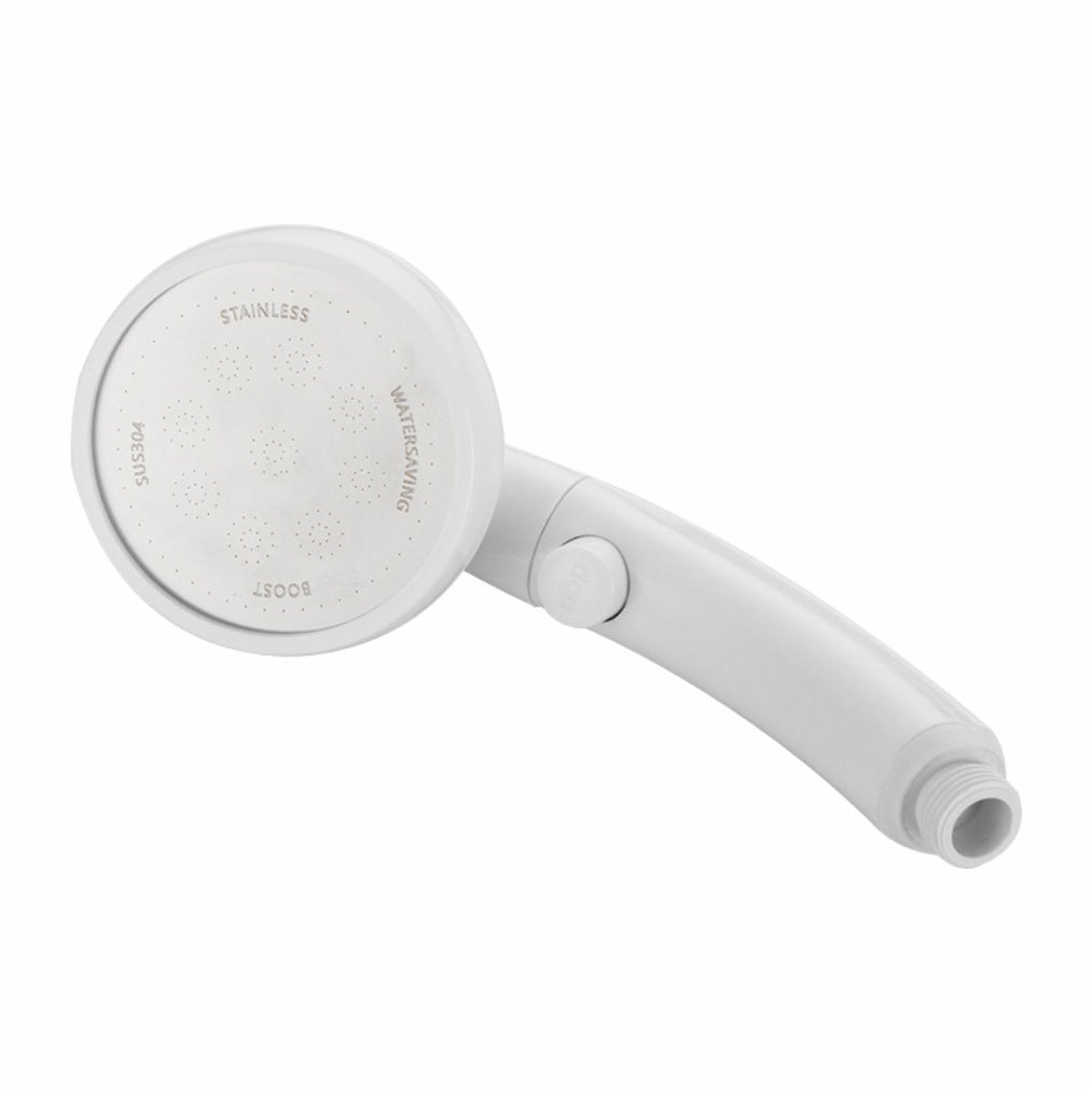 Avtoit | Plastic Handheld Showerhead White Standard Spray Round Wall-mounted Swivel Showerhead