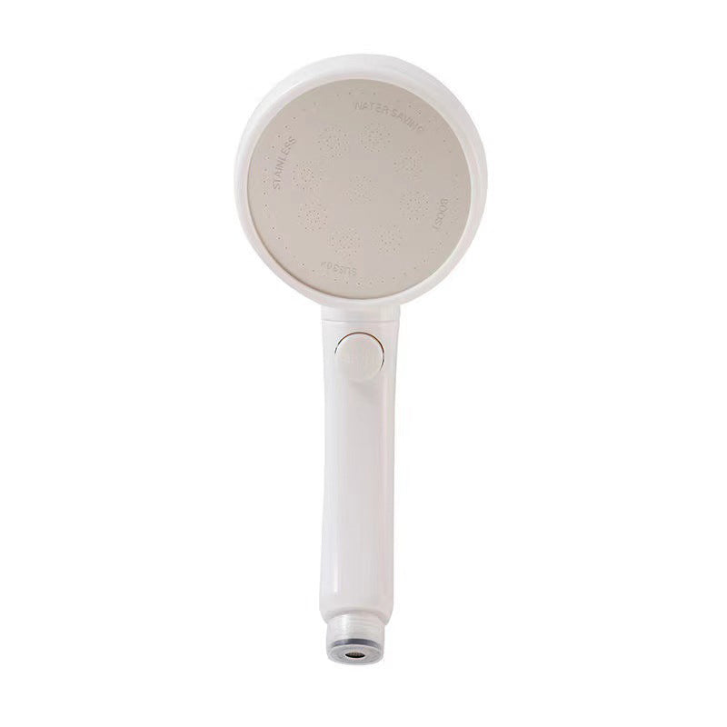 Avtoit | Plastic Handheld Showerhead White Standard Spray Round Wall-mounted Swivel Showerhead