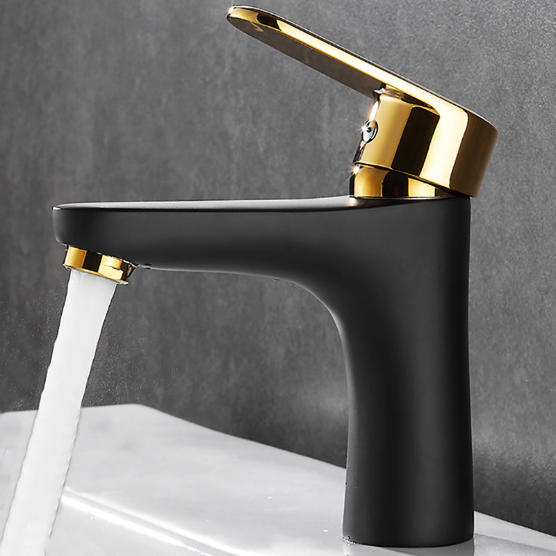 Avtoit | Black-Gold Vessel Sink Faucet Lever Handle Low Arc Vessel Faucet