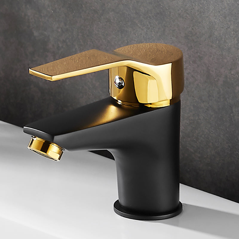 Avtoit | Black-Gold Vessel Sink Faucet Lever Handle Low Arc Vessel Faucet