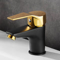 Avtoit | Black-Gold Vessel Sink Faucet Lever Handle Low Arc Vessel Faucet