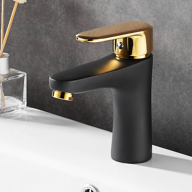 Avtoit | Black-Gold Vessel Sink Faucet Lever Handle Low Arc Vessel Faucet