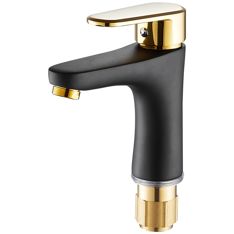 Avtoit | Black-Gold Vessel Sink Faucet Lever Handle Low Arc Vessel Faucet