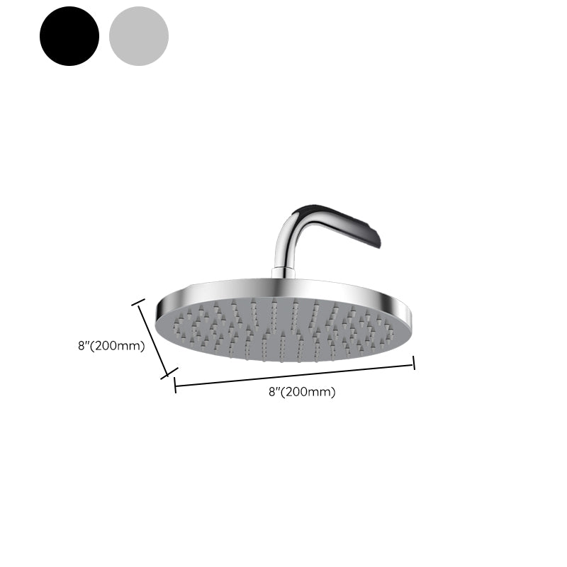 Avtoit | Metal Shower Combo Contemporary Fixed Shower Head with Round and Rectangular Shape