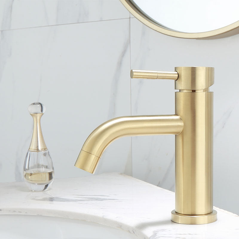 Avtoit | Deck Mounted Roman Tub Faucet Low Arc Tub Faucet Set in Gold