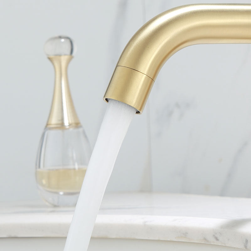 Avtoit | Deck Mounted Roman Tub Faucet Low Arc Tub Faucet Set in Gold