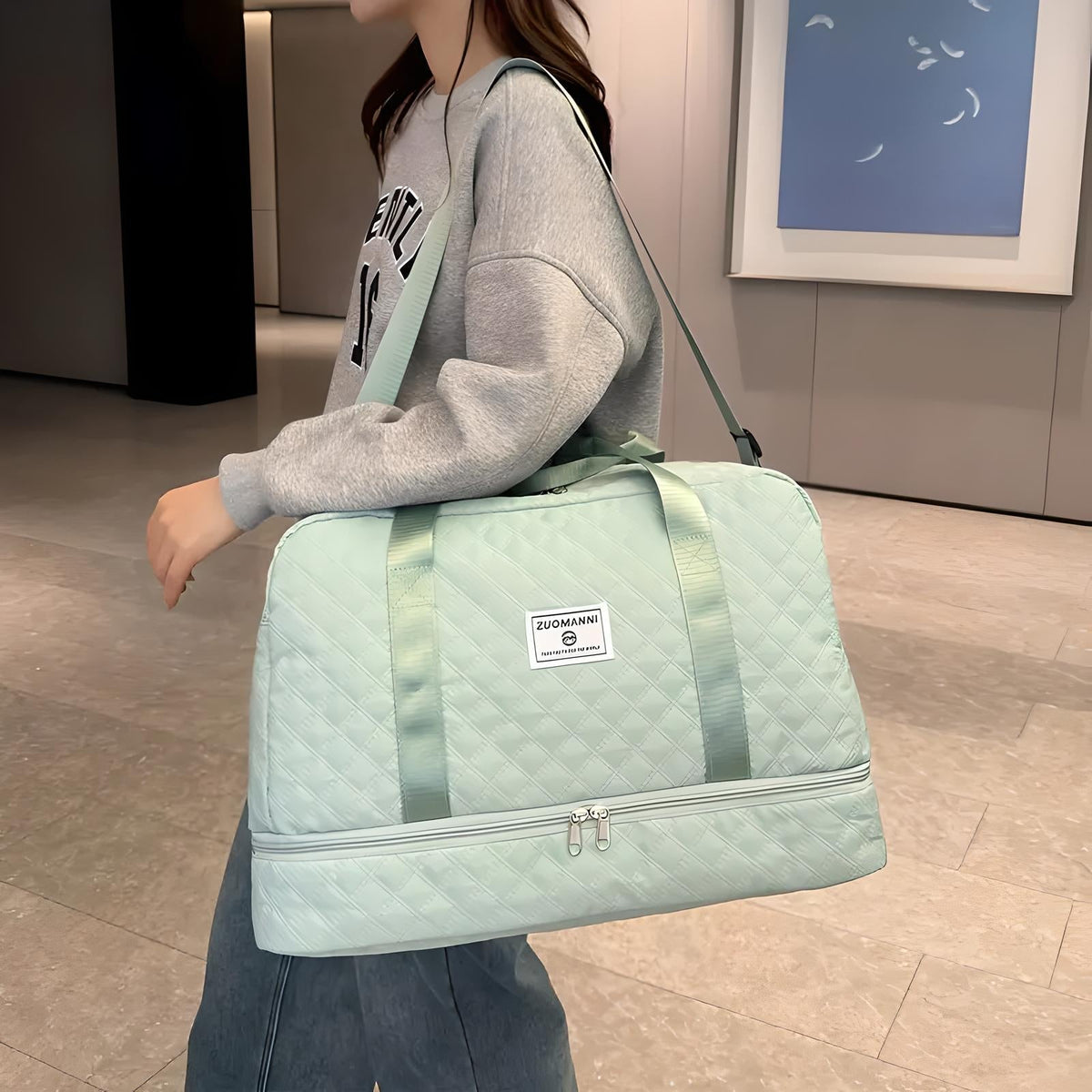 Avtoit | Spacious Weekender Duffle Bag | Water-Resistant, Multi-Compartment & Ideal for Short Trips and Gym Sessions