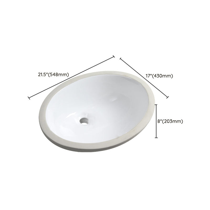 Avtoit | Modern Oval Washstand Ceramic Table Installation Sink Bathroom