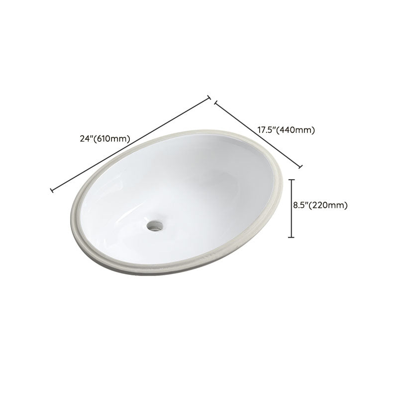 Avtoit | Modern Oval Washstand Ceramic Table Installation Sink Bathroom