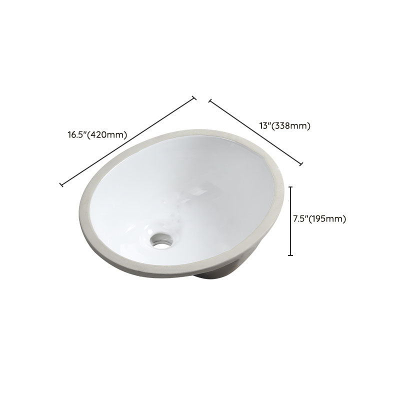 Avtoit | Modern Oval Washstand Ceramic Table Installation Sink Bathroom