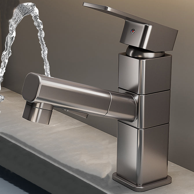 Avtoit | Contemporary bathroom sink faucet single-handle swivel spout sink faucet