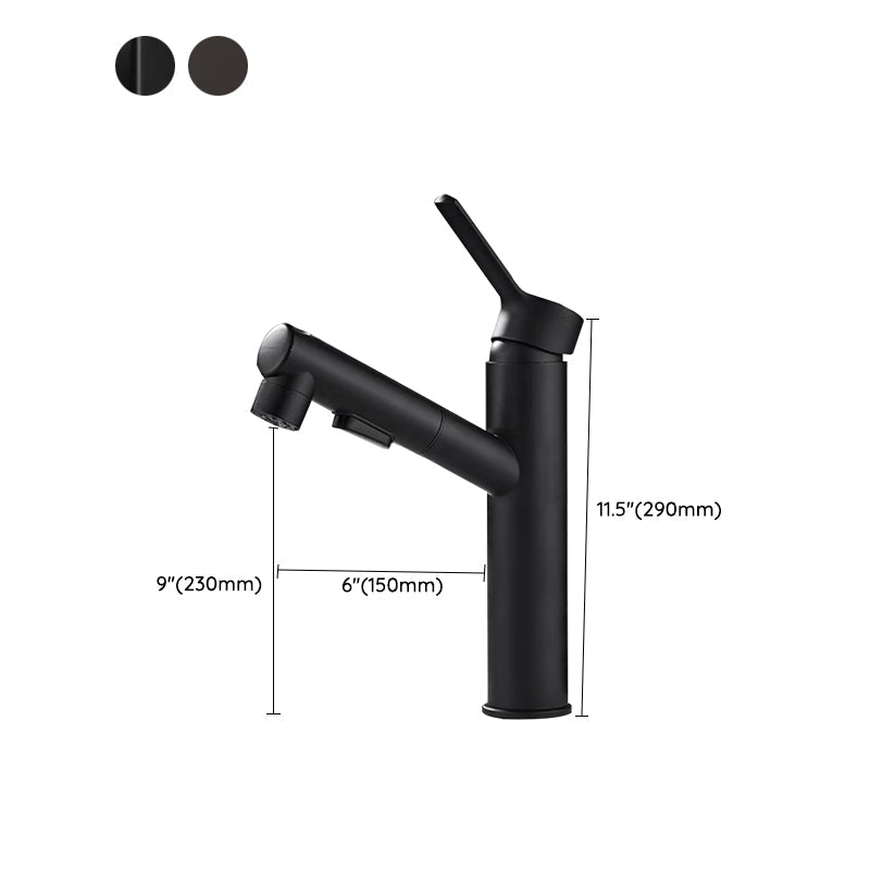 Avtoit | Contemporary bathroom sink faucet single-handle swivel spout sink faucet