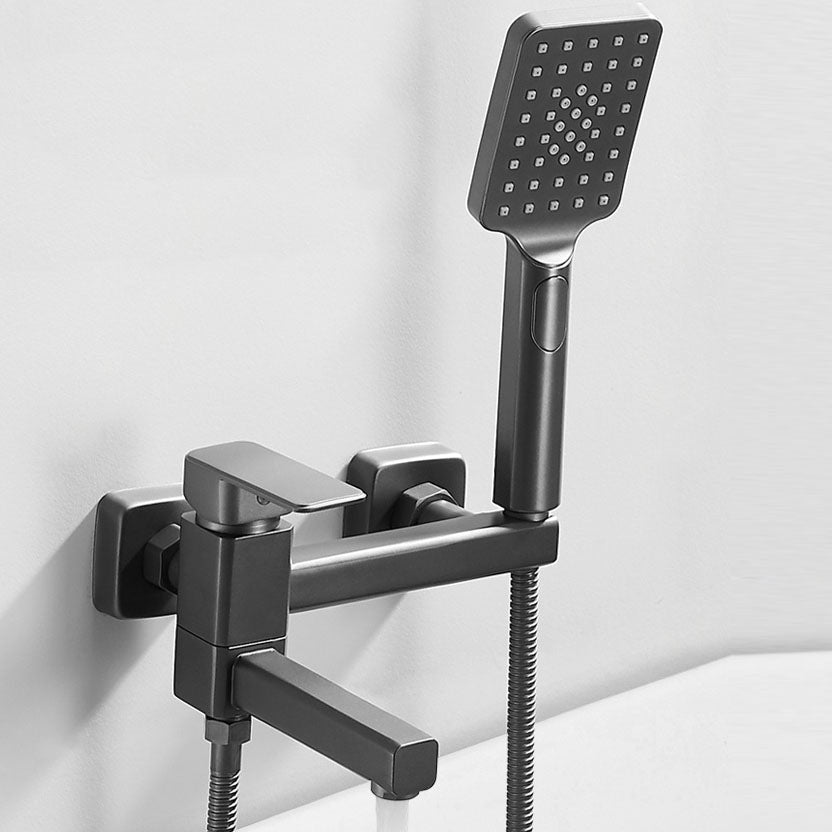 Avtoit | Modern Bathtub Faucet Copper with Handheld Shower Wall-Mounted Bathtub Filler