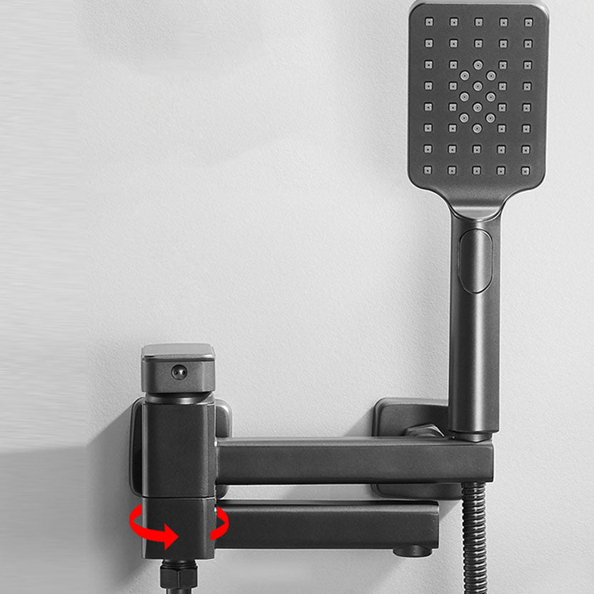 Avtoit | Modern Bathtub Faucet Copper with Handheld Shower Wall-Mounted Bathtub Filler