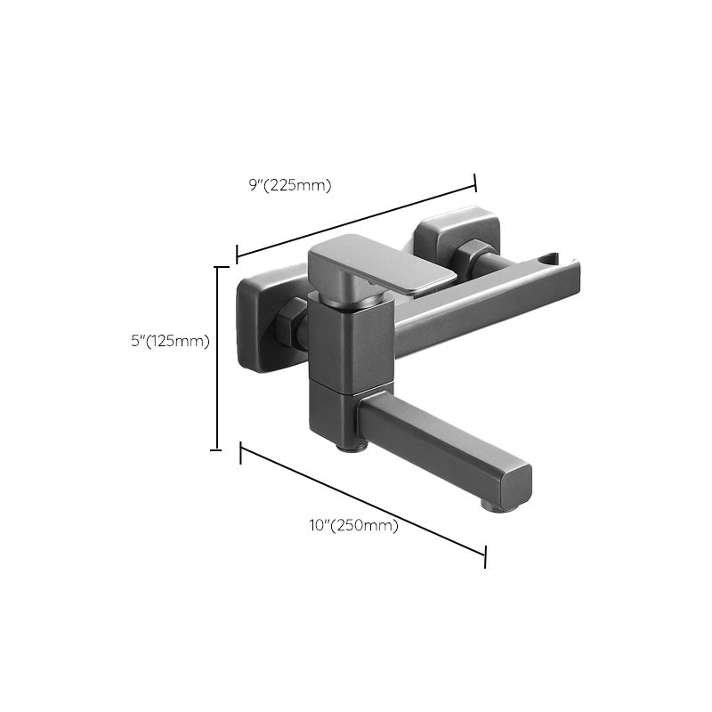 Avtoit | Modern Bathtub Faucet Copper with Handheld Shower Wall-Mounted Bathtub Filler