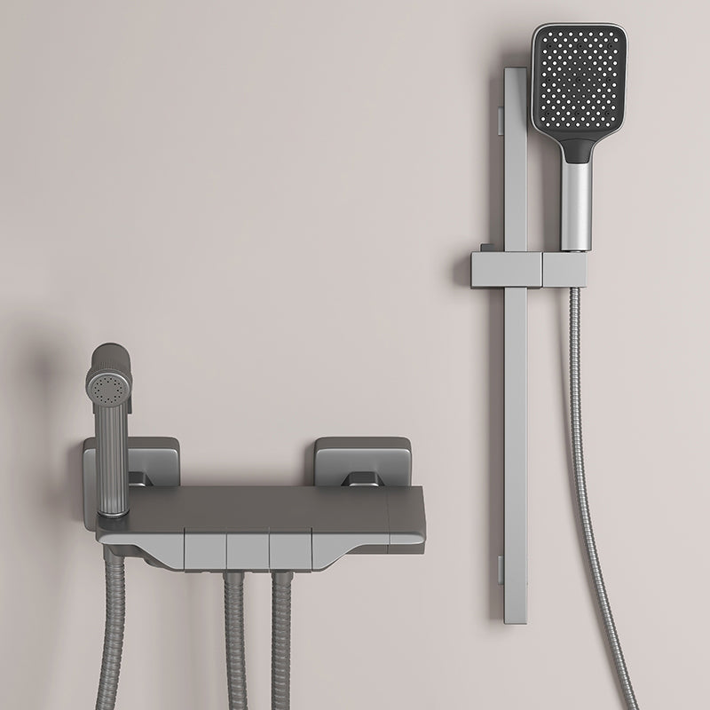 Avtoit | Push-button shower system wall mounting hand shower square shower system with shower hose