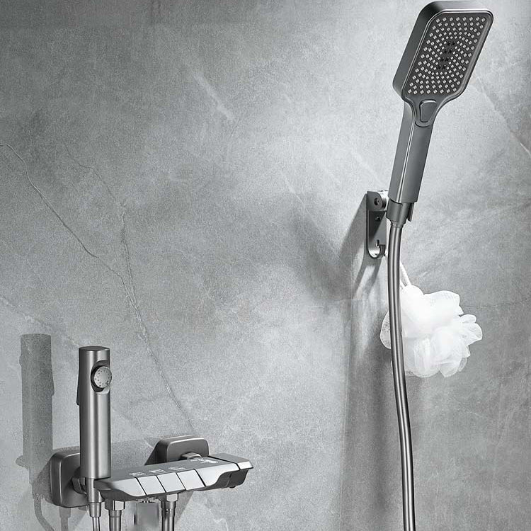 Avtoit | Push-button shower system wall mounting hand shower square shower system with shower hose