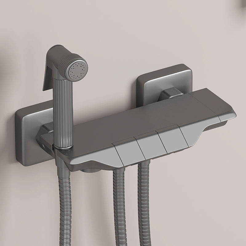 Avtoit | Push-button shower system wall mounting hand shower square shower system with shower hose