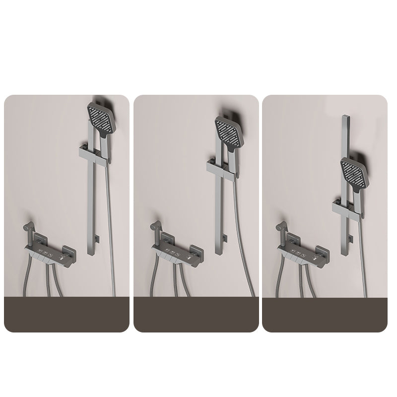 Avtoit | Push-button shower system wall mounting hand shower square shower system with shower hose