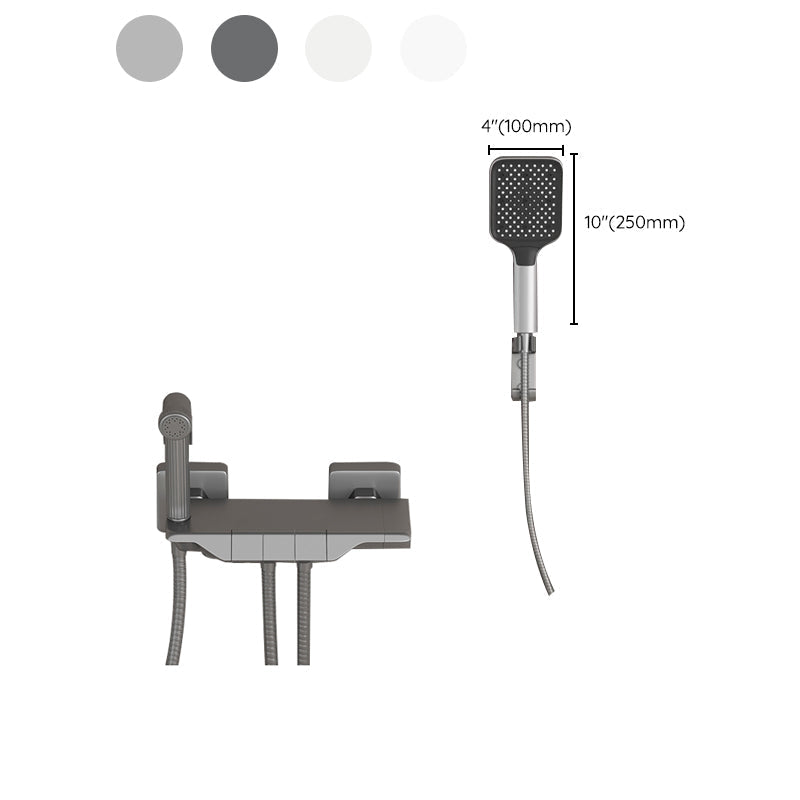 Avtoit | Push-button shower system wall mounting hand shower square shower system with shower hose