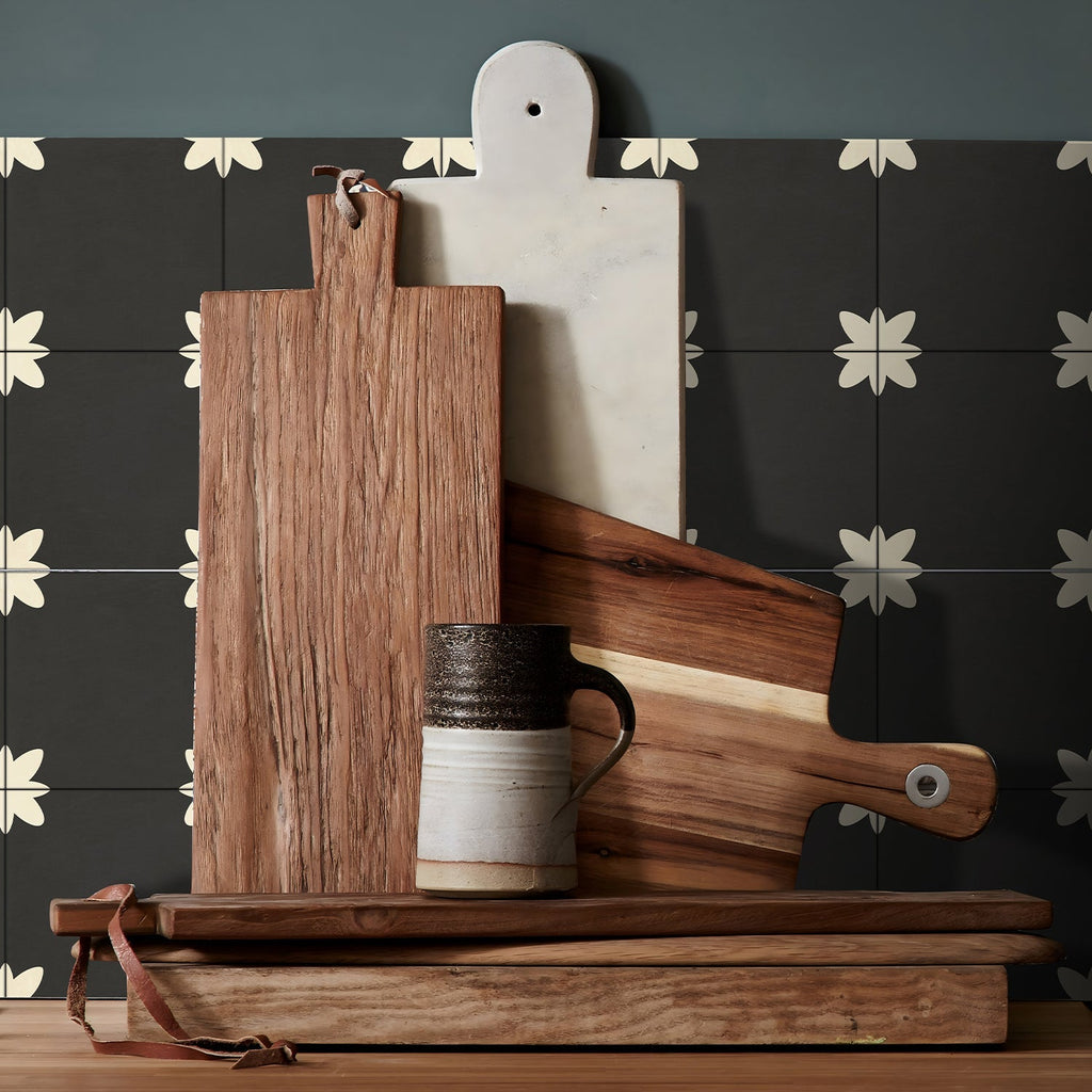 Avtoit | PVC Peel and Stick Splash Protection Square Single Panel Wallpaper with Water Resistant