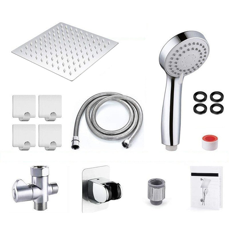 Avtoit | Classic Dual Shower Head Square Large Shower Head with Round Hand Shower