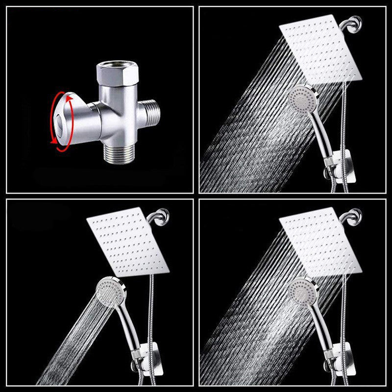 Avtoit | Classic Dual Shower Head Square Large Shower Head with Round Hand Shower