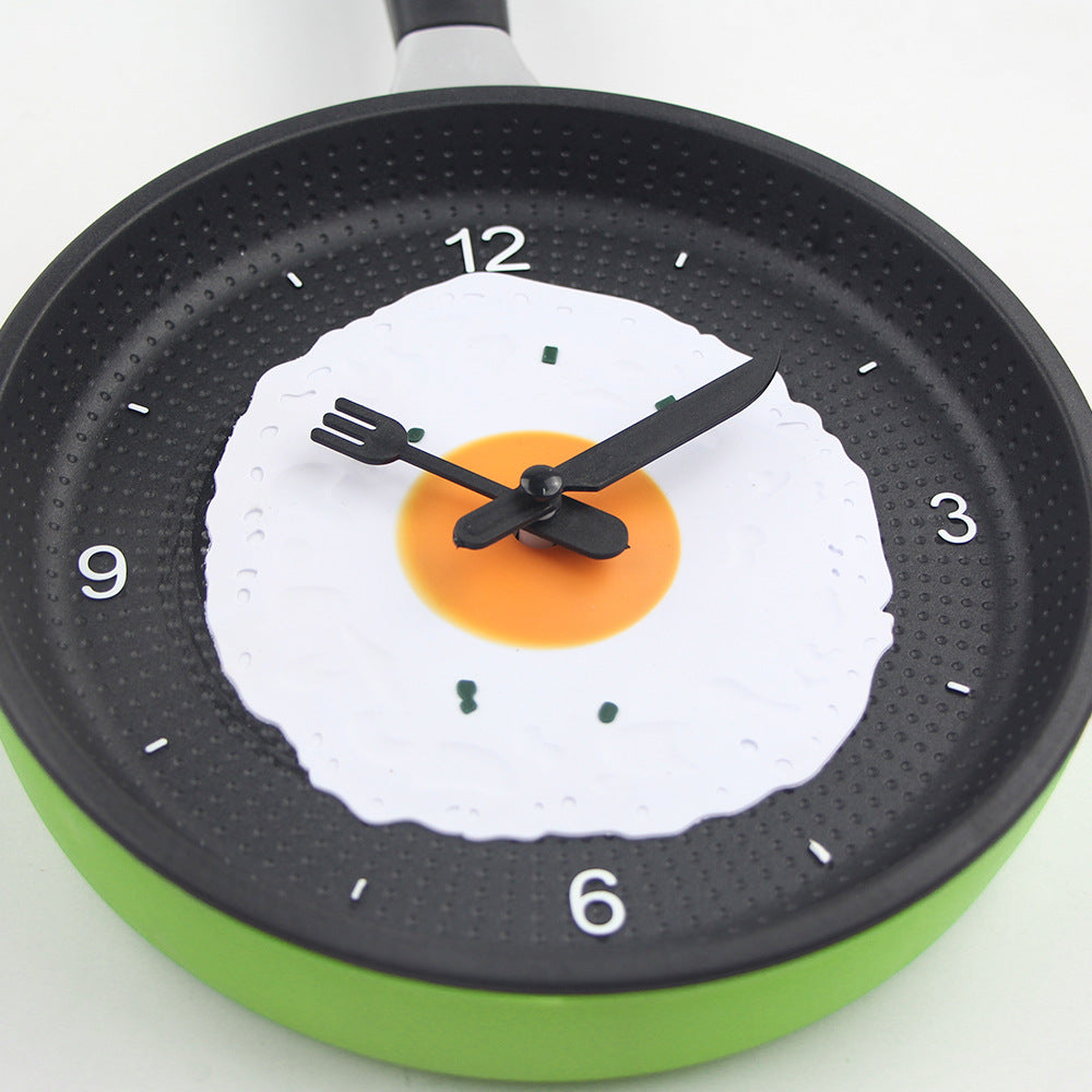 Avtoit | Fried Egg Pan Clock Silent Clock Wall Clock Wall Clock