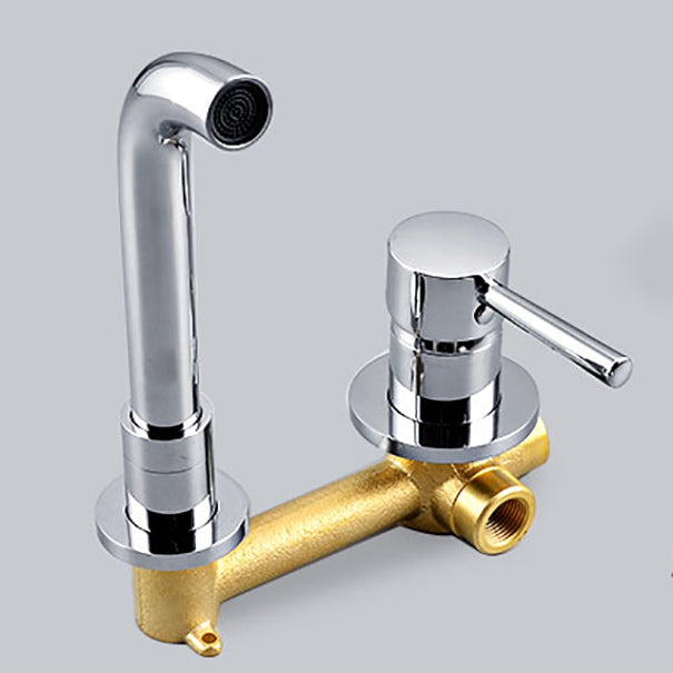 Avtoit | Wall-mounted Bronze Bathtub Filler Double Handles Bathtub Spout Bathtub Faucet Trim