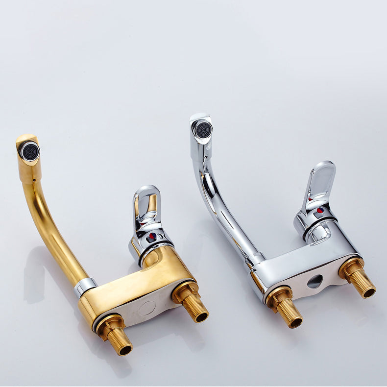 Avtoit | Modern Deck Mounted Bronze Freestanding Tub Filler Single Handle Freestanding Faucet