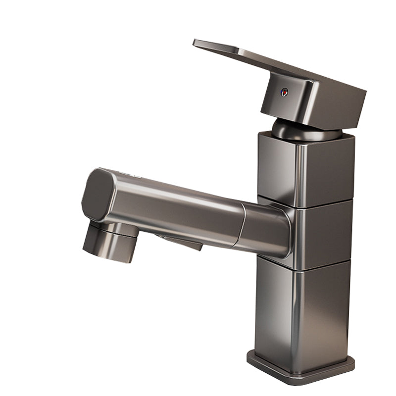 Avtoit | Bathroom Vessel Faucet Swivel Spout Single Handle Faucet with Pull-Out Spray Head