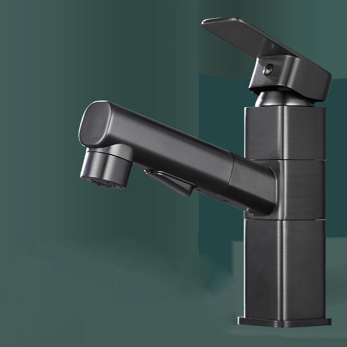 Avtoit | Bathroom Vessel Faucet Swivel Spout Single Handle Faucet with Pull-Out Spray Head