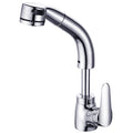 Avtoit | Vessel Sink Bathroom Faucet with Swiveling Spout Single Lever Faucet with Pull-Out Spray