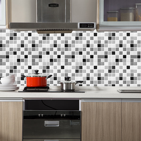 Avtoit | Mosaic Tile Wallpaper Plastic Waterproof Peel & Stick Mosaic Tile