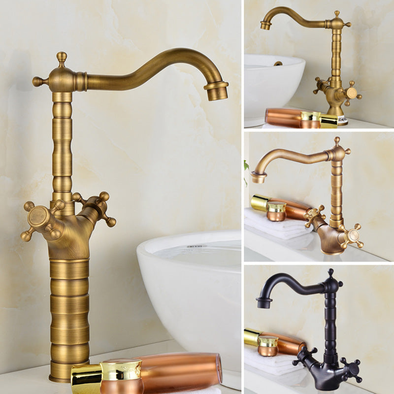 Avtoit | Deck Mounted Copper Roman Tub Faucet Double Handles Roman Tub Faucet Set