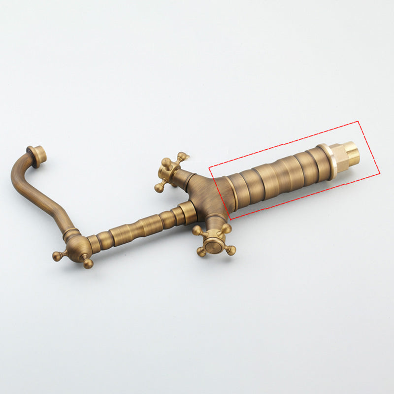 Avtoit | Deck Mounted Copper Roman Tub Faucet Double Handles Roman Tub Faucet Set