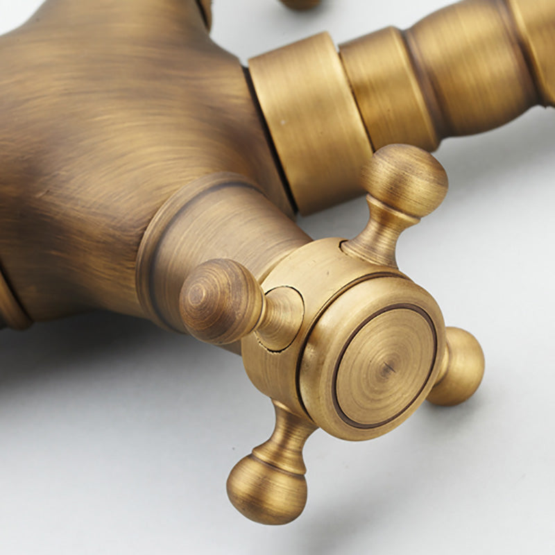 Avtoit | Deck Mounted Copper Roman Tub Faucet Double Handles Roman Tub Faucet Set