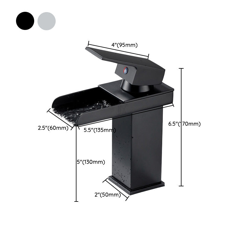 Avtoit | Basin faucet lever handle waterfall outlet bathroom fixture