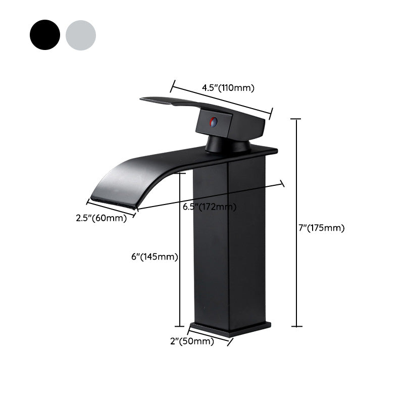 Avtoit | Basin faucet lever handle waterfall outlet bathroom fixture