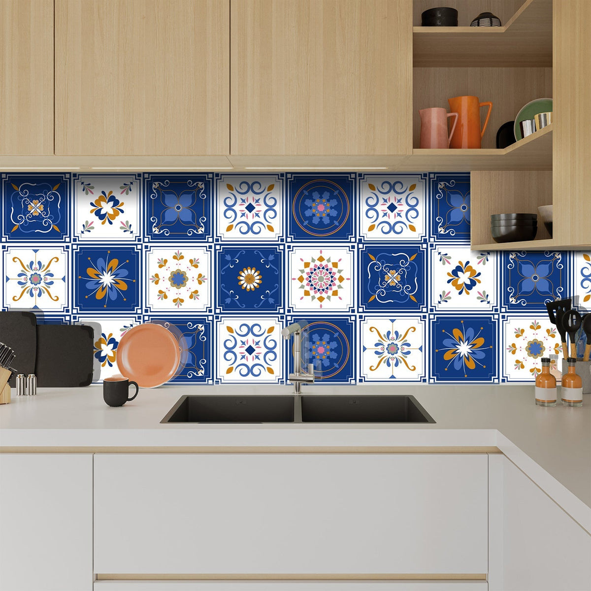 Avtoit | Square Peel & Stick Mosaic Tile PVC Waterproof Mosaic Tile Wallpaper