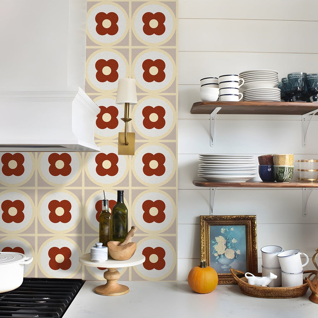 Avtoit | Square Peel & Stick Field Tile Waterproof PVC Peel and Stick Wall Tile