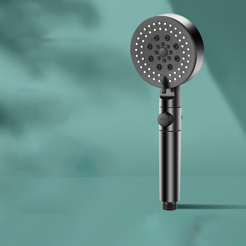 Avtoit | Modern 6 Setting Shower Head Adjustable Spray Pattern Matt Black Round Shower Head