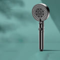 Avtoit | Modern 6 Setting Shower Head Adjustable Spray Pattern Matt Black Round Shower Head