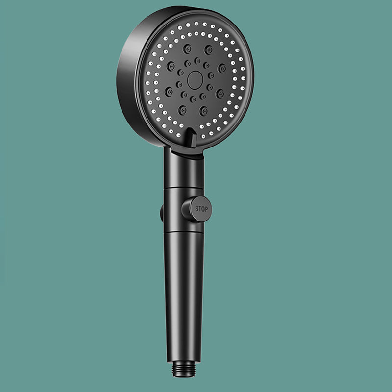 Avtoit | Modern 6 Setting Shower Head Adjustable Spray Pattern Matt Black Round Shower Head