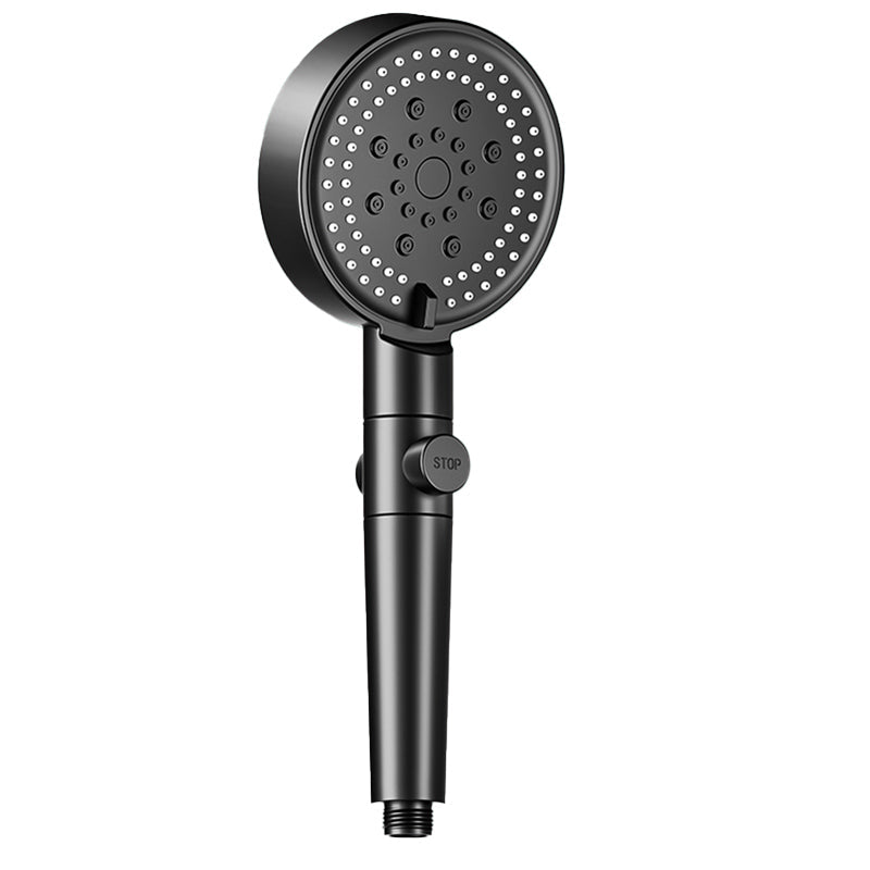 Avtoit | Modern 6 Setting Shower Head Adjustable Spray Pattern Matt Black Round Shower Head